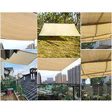 Yeanee Rete Ombreggiante con Occhielli,Beige Ombra Tende,Telo di Protezione Rivestimento per balconi Giardino,2x2m 2x4m 3x4m 3x6m 4x6m 4x10m 5x6m 5x9m 6x7m 7x10m 8x12m