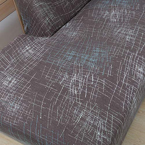 HTDirect - Copridivano componibile a forma di L, 2 fodere in tessuto di poliestere elasticizzato + 2 federe per cuscini per divano a forma di L, stile nordico (L-Shape 3+3 posti)