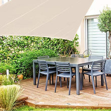 TRITTHOCKER Parasole Vela, Gazebo Tenda da Sole rettangolari, Impermeabile Vela Esterna Tenda Giardino Vita terrazzo Prato Paddock,3.6x3.6m