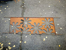 Zen Man 030935-2 - Paravento da giardino in metallo arrugginito, 1 mm, decorazione da giardino, in acciaio INOX, altezza 165 x 50 cm, base = 20 cm