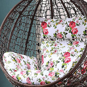DZX Cuscini per Amaca per Sedia sospesa per Interni o Esterni, regala a Genitori e Bambini, 60 x 50 cm (23 x 19 Pollici) (Colore: Colore-III) (Sedia esclusa)
