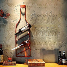 Wine Rack Wine Rack Bottle Holder della cucina della casa decorazione della barra dell'organizzatore Hanging bottiglia di immagazzinaggio mensola fissata al muro di metallo Holder Semplicità Vino