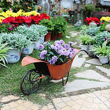 LJYY Carrello da Giardino con Decorazione Artistica Espositore per Piante da Fiori Espositore per Fiori Antico Carrello in Stile