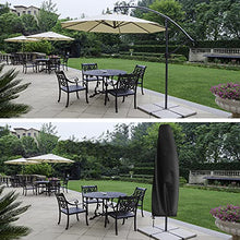 INMUA Coperture per Ombrelloni da Giardino, Copertura per Ombrellone Impermeabile a Sbalzo Grande da 2 a 3 m Fodera Protettiva per Ombrellone, Antivento, Anti UV (265X 40 X 70/50CM)