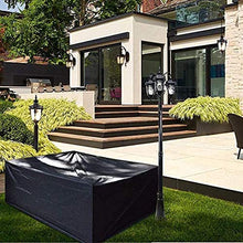 STZYY Coperture per mobili da Giardino, Copertura Impermeabile per mobili da Giardino, Copertura Protettiva Multiuso per Tutte Le Stagioni, Set di Attrezzature Anti-UV Antivento, Nero, 275x107x75c