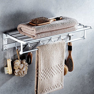 MBYW Portasciugamani Moderno Minimalista Portasciugamani Elegante per Il Bagno di Moda Cestino portasciugamani da Bagno in Alluminio con Base in Alluminio da 60 cm  Adatto per Bagno,Cucina, Ufficio