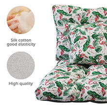 BCASE Cuscino per Pallet in Fibra Pack + Cuscino Schienale per Pallet Imbottiti, Cuscino Imbottito, Include Cuscino Schienale E Sedile, Ideale per Giardino, Flamenco