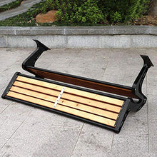 Panchina del parco, Sedie panche e panche per esterni in ferro battuto per il tempo libero in giardino, Comoda sedia da giardino per 2-3 persone, Può essere utilizzato per balcone / corridoio