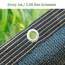 Rete ombreggiante Black Sun Mesh con Gommini, 95% Panno Anti-UV Resistente per Piante da Giardino, Crittografia e Impiego Pesante (Size : 8×8m)