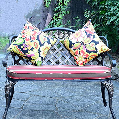 Panchine da giardino per terrazze da giardino Panchina per il tempo libero da esterno, panchina da cortile in ghisa resistente alle intemperie, panchina da prato con schienale e braccioli, panchina