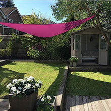 Tende da Sole, Triangolare Parasole Esterno Vele Parasole, Vela Ombreggiante, Protezione Raggi UV Vela Tenda, Impermeabile Vele Ombreggianti (3×4×5m,Rosa)