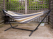 Vivere Do UHSDO8-25 Amaca con Supporto Brasiliana, Cotone, 250 cm, Portata 200 kg Borsa da Trasporto inclu, Luna Doppia, Desert Moon