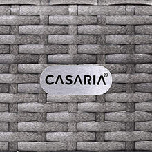 Deuba Set Mobili da Giardino Polyrattan Poltrone Panca tavolino Lounge Patio Salottino Esterno Grigio