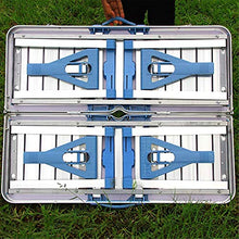 Tavolo da picnic all'aperto Tavolo da picnic in alluminio portatile tavolo pieghevole da campeggio da campeggio tavolo da giardino barbecue 4 sedie sgabello tavolo pieghevole portatile Bbq Party Table