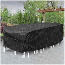 Fodere per mobili da esterno 185x120x70cm, fodere per mobili da riporre, fodere per mobili da giardino, in tessuto Oxford resistente 420D, antipioggia per pioggia e neve, per tavolo e sedie da gi