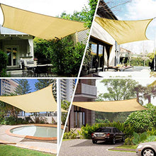 DFGH Tenda a Vela Triangolare HDPE Traspirante Protezione Raggi UV Vela Ombreggiante Resistente e Traspirante per Giardino Balcone Terrazza