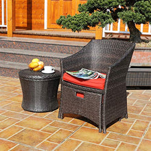Set di Mobili da Giardino per Esterni, Set di Combinazioni di Tavolini da Salotto con Poggiapiedi per Sedie in Vimini 5 Pezzi Mobili per Conversazioni da Giardino per Tutte Le Stagioni