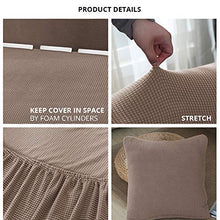 OKJK Copridivano 2 Pezzi Jacquard a Forma di L, copridivani angolari Elastici, per Divano Chaise Longue protettore Salotto Elasticizzato Antipolvere (White,235-300cm 235-300cm)