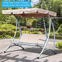 Copertura Per Tettuccio Altalena, Tettuccio Di Ricambio Per Altalena Da Esterno, Tettuccio Per Tettuccio Altalena Impermeabile Resistente Ai Raggi UV, Per Amaca Da Giardino All'aperto,195*125*15cm