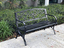 Schienale Ghisa Leisure Park Bench Presidenza del Patio (Color : Black)