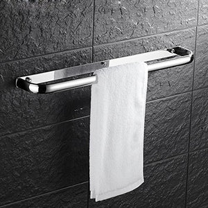 MBYW Portasciugamani Moderno Minimalista Portasciugamani Elegante per Il Bagno di Moda Portasciugamani Doppio in Acciaio Inox 304 con portasciugamani da Bagno in Acciaio Inox