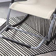 KaidanAdult Siesta Sedia a dondolo Sedia a dondolo - Sedia a dondolo Soggiorno Casa per il tempo libero Piattaforma per la casa Balcone Sedia leggera Moderna Minimalista Lega di alluminio leggera, 59x