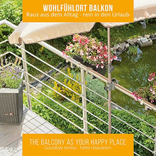 Sopporto ombrellone 4smile ringhiera balcone Sunnyboy - ombrelloni fino a Ø 2m - Made in Germany Porta ombrellone da balcone
