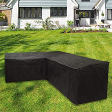 GYHH Copertura Mobilia Giardino, Fodera per Divano Ad Angolo per Esterni, Fodera per Polvere da Tavolo,Panno Oxford 210D - Crema Solare E Idrorepellente (Square: 155 * 95 * 68cm)