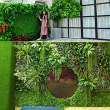 TTIK Artificiale per Balcone - Verde da Parete Verticale per Piante Simulata Muro di Pianta per Esterni per Balcone Giardino Recinto Matrimonio,40×60cm,4pcs