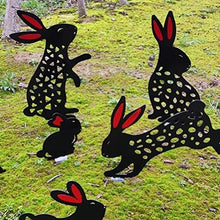 Decorazioni di Pasqua, pali da giardino di Pasqua Decorazione artistica da giardino a forma di coniglietto in acrilico Sagoma di animali Sagoma di coniglietto per prato Decorazione da giardino