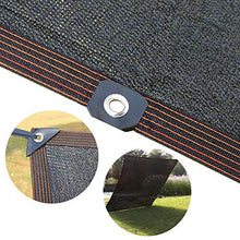 WXQIANG Copertura della Maglia Nera Alta Parasole con Occhielli, Riva Rinforzare Ombra Panno for Patio/Tenda/Pergola Copertura/Finestra, Il 90% Blackout Blinds Ombra Protezione Solare, isolament