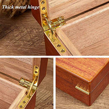 Adesign Handmade Cigar Humidor for 20 Conti, Cigar Box Set con igrometro e umidificatore, Portatile Classico Legno di Cedro Cigar Humidor