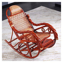 XinQing-Sedia a Dondolo Sedia a Dondolo in Rattan Piscina per Il Balcone del Tempo Libero con poggiapiedi da Massaggio Retrattile 108x62x52cm