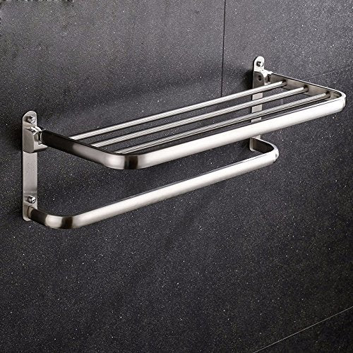 MBYW, portasciugamani moderno e minimalista, portasciugamani da bagno, porta asciugamani in acciaio inox, portasciugamani pieghevole, adatto per bagno, camera da letto, cucina