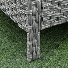 Outsunny Salotto da Giardino Set 6 Pz con Divano e Poltrone da Esterno, Mobili da Giardino in Rattan Grigio