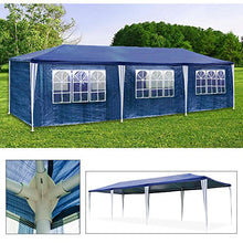 Hengda - Tenda da Giardino, 3 x 9 m, con Pannelli Laterali, Protezione UV, Struttura in Acciaio Verniciato a Polvere, per Matrimoni, Giardini, Feste