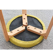 EXCLVEA Sedile per Trucco per Camera da Letto Country Style Vanity feci con Legno Gamba, Tondo Imbottito Dressing Trucco Sgabello, (Colore, Dimensione : 35x45cm)