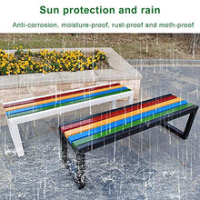 Sedia da giardino Park Seat Panca da giardino in metallo per esterno, Sedia con struttura in ferro Panchina decor portico / cortile / prato Mobili da giardino per esterni per 2-3 persone