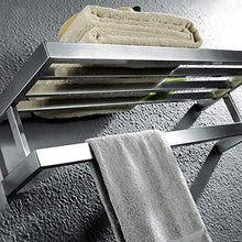 AINIYF Bagno Bagno Doccia mensola portasciugamani Bagagli a Parete in Acciaio Inox 304 2 Tiers Rod Punch Installazione Hanging (Dimensioni: 600x150x232mm)