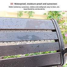 Panchina per terrazza da parco Panchine per il tempo libero da esterno, Panchina da giardino in metallo resistente alle intemperie, Panca da 2-3 posti con schienale e braccioli, Panche da giardino