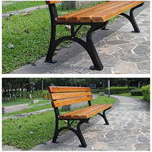 Panchina da Giardino panchina da Giardino panchina da Giardino, Sedile in Metallo ghisa da Giardino 2-3 posti per Esterni, Sedia da Veranda in Legno massello anticorrosivo Resistente agli Agenti ATM