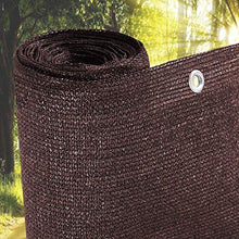 COFFEE CAT Frangivista per Balcone (Venduto A Metro) - Rete in HDPE con Larghezza di 1,1 Metri, 200 G/M², Parasole, Vela Marrone