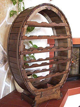 DanDiBo Scaffale Vini Botte-Vino per 24 Bottiglie verniciatura Marrone Bar Supporto Bottiglie Botte Porta Bottiglie