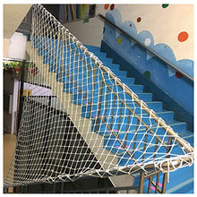 Safe net-ND Rete di Sicurezza Bianca Spessa 6 Mm di Corda, Rete di Protezione delle Piante da Giardino, Corrimano per Bambini, Rete di Prevenzione Dell'arrampicata, Multi-Dimensione