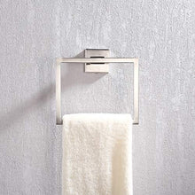 KES Porta Asciugamani Bagno Anello Portasciugamani Adesivo Piazza Acciaio Inossidabile Montaggio Parete Spazzolato, A2480DG-2