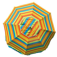 MLI Ombrellone a 8 Stecche da Giardino o Spiaggia da 220 cm Deluxe Con Sacca Inclusa Fantasia Tipo A 96515DELA, Regolabile in Altezza, con Sfiatatoio e Palo con Punta a Vite