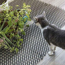 chora Tappeto per Gatti Scat con Punte Umano Pet Deterrent Mat Anti-Gatti Stopper di scavo Prickle Strip Plant Rete Protettiva Gatti Tappo Rete per Giardino Esterno e Recinzione