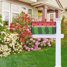 Copertura magnetica per cassetta delle poste, motivo anguria rossa e verde, design unico, per decorazione da giardino, dimensioni standard, 53 x 45 cm
