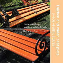 Household appliances Panca per sedie da Giardino Lawn Park Panche da Giardino in Metallo e Legno per Esterno, Panca da Balcone in Legno anticorrosivo con Schienale per Giardino/Piazza/Parco