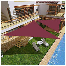 Sun Vela Ombra, Triangolo Shade Sails con Heavy Duty Kit, 3 Corde, Impermeabile, Anti-UV, Esterna Ombrelloni da Giardino Vela Canopy Tenda del Balcone di Fissaggio,Blu,3.6 x 3.6 x 3.6m